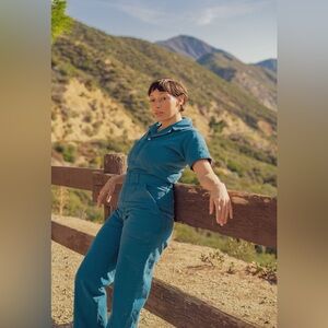 Big Bud Press Marine Blue Short Sleeve Jumpsuit